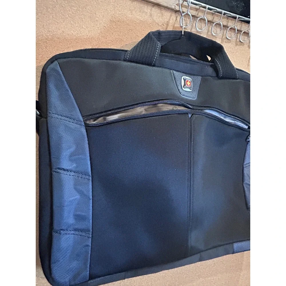 SwissGear Wenger Laptop Briefcase Bag‎ Black Professional Travel Messenger Bag